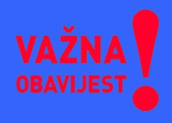 OBAVIJEST – Poziv za javnu raspravu