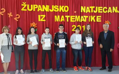 ODRŽANO ŽUPANIJSKO NATJECANJE IZ MATEMATIKE U O.Š. ”GROMILJAK” KISELJAK