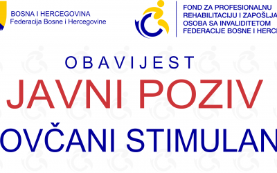 Obavijest poslodavcima koji žele zaposliti osobe sa minimalno 60% invaliditeta, te osobe sa invaliditetom koje imaju potrebu za zapošljavanjem/samozapošljavanjem