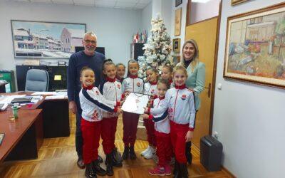 U uredu načelnika upriličen prijem Kluba ritmičke gimnastike ”Ritam”