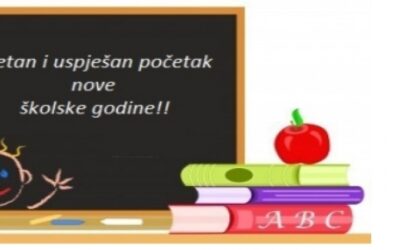 ČESTITKA OPĆINSKOG NAČELNIKA ZA POČETAK NOVE ŠKOLSKE GODINE