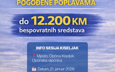 POZIV NA INFO SESIJU – KISELJAK -Pomoć za podršku mikro, malim i srednjim poduzećima